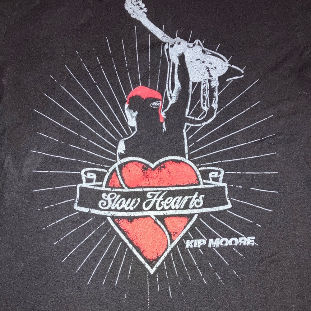 Kip Moore Slow Hearts Graphic Tee by tultex pre shrink ring spun cotton
